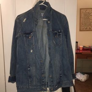 Denim jacket distressed